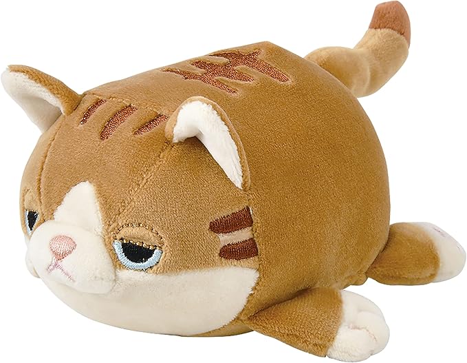 livheart 吉祥物 棉花糖动物 茶虎猫的梦吉 (全长约11厘米) 毛绒玩具